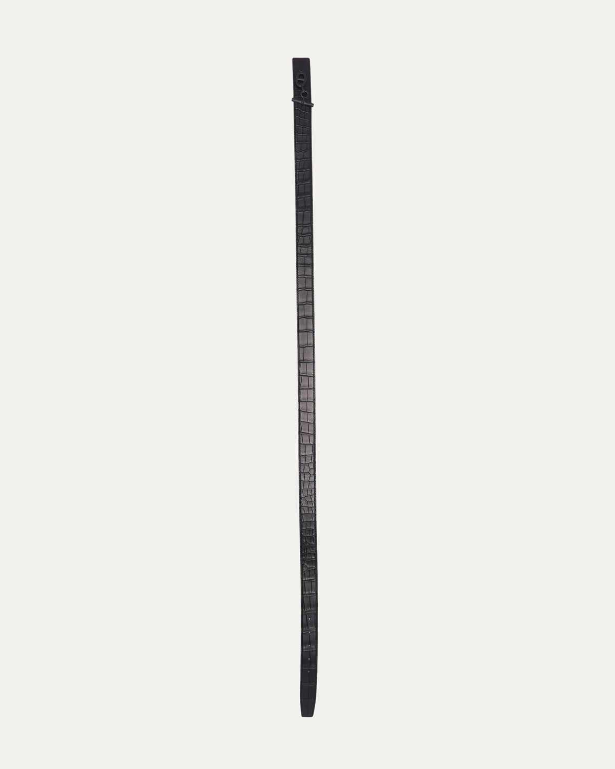 Matte Porosus Crocodile Yachting Buckle Belt