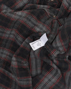 Leather Accent Fleur Yoke Flannel Shirt