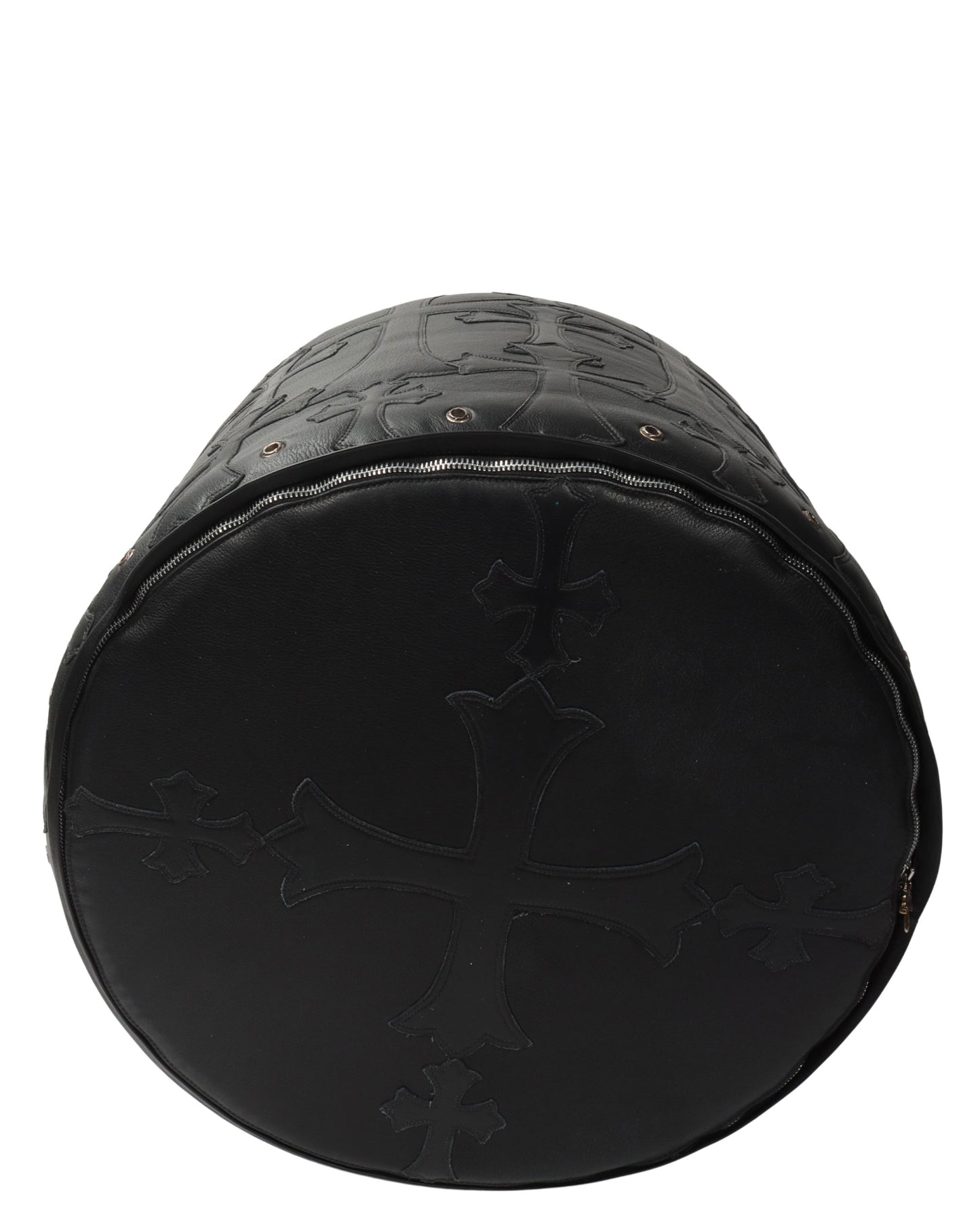 Leather Cross Patch Stool