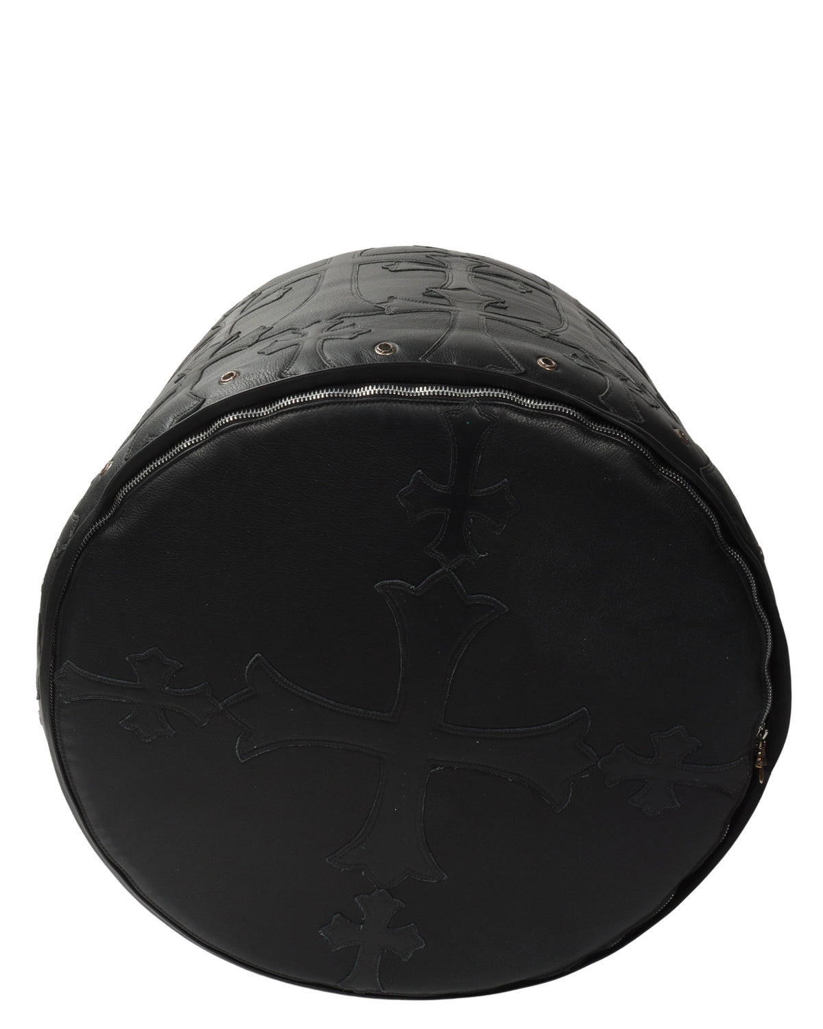 Leather Cross Patch Stool
