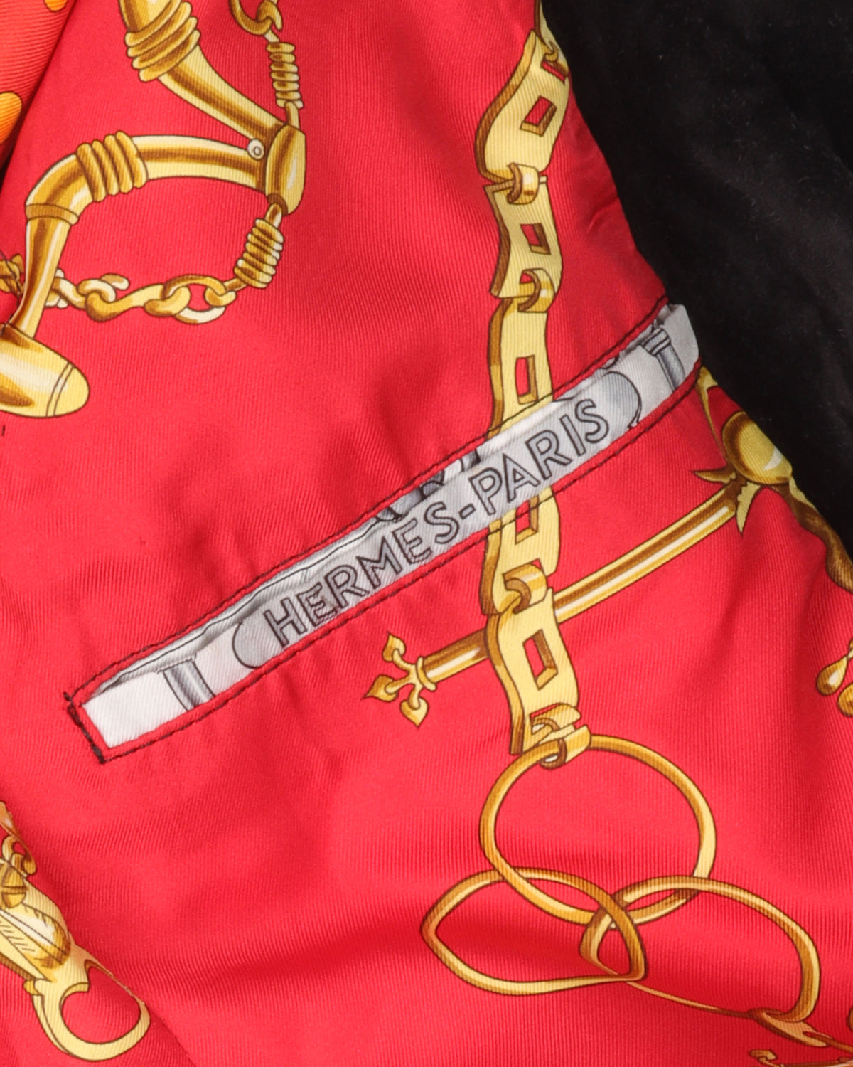 Hermes Scarf Lined Suede Blazer