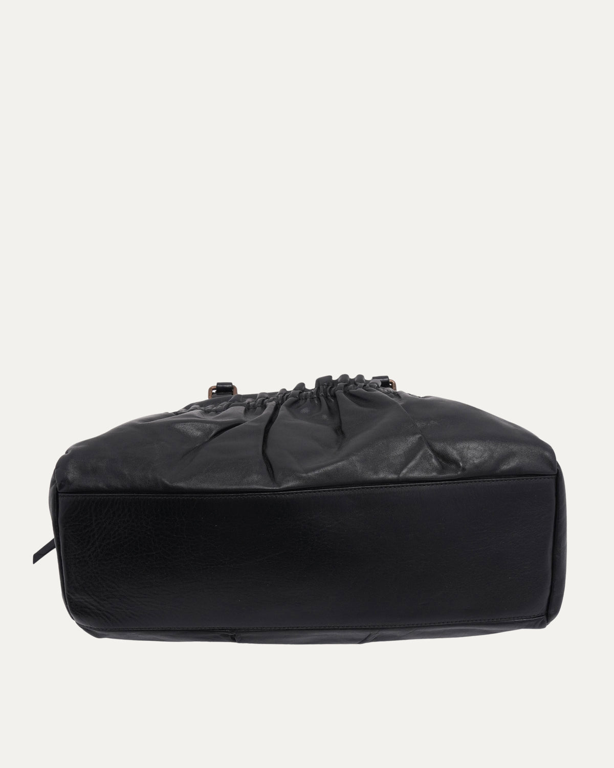 Gathered Leather Bag