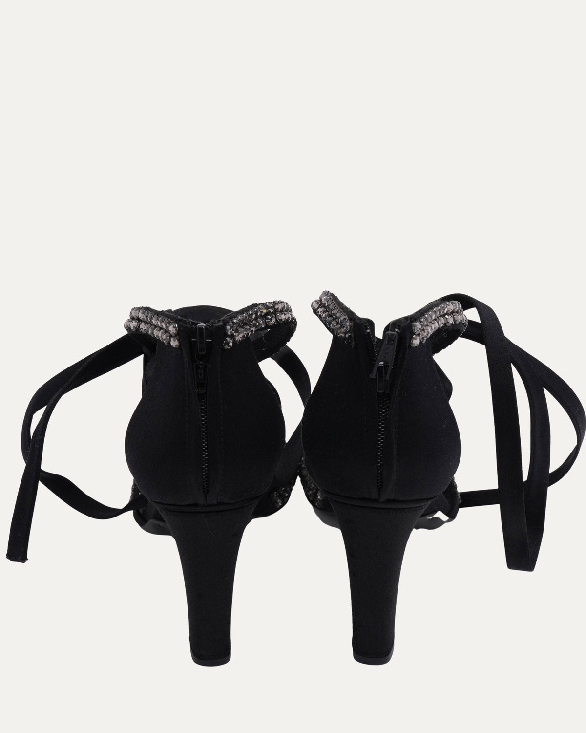 FW 2004 Satin and Crystal Heels