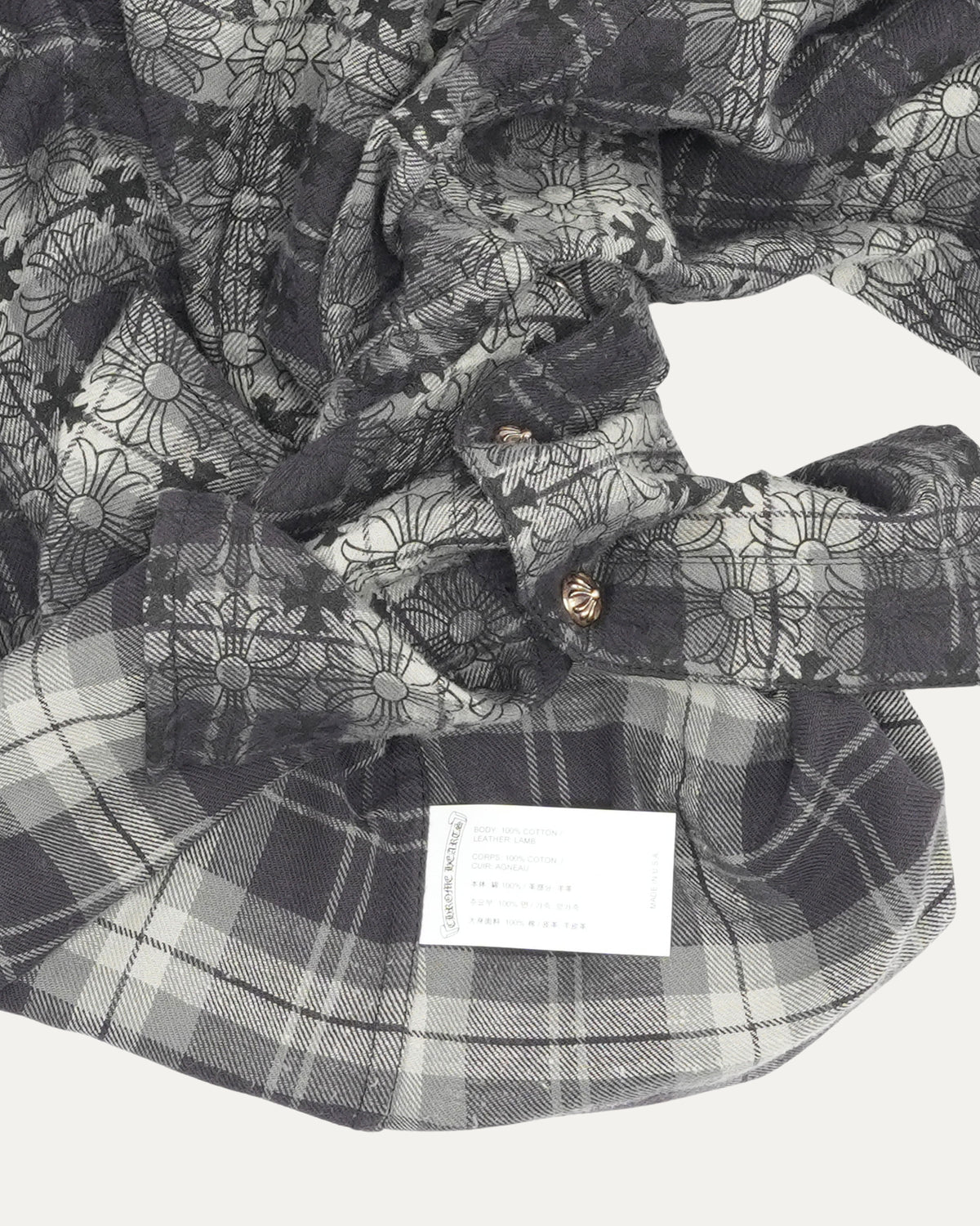 Cross Patch Monogram Flannel Shirt