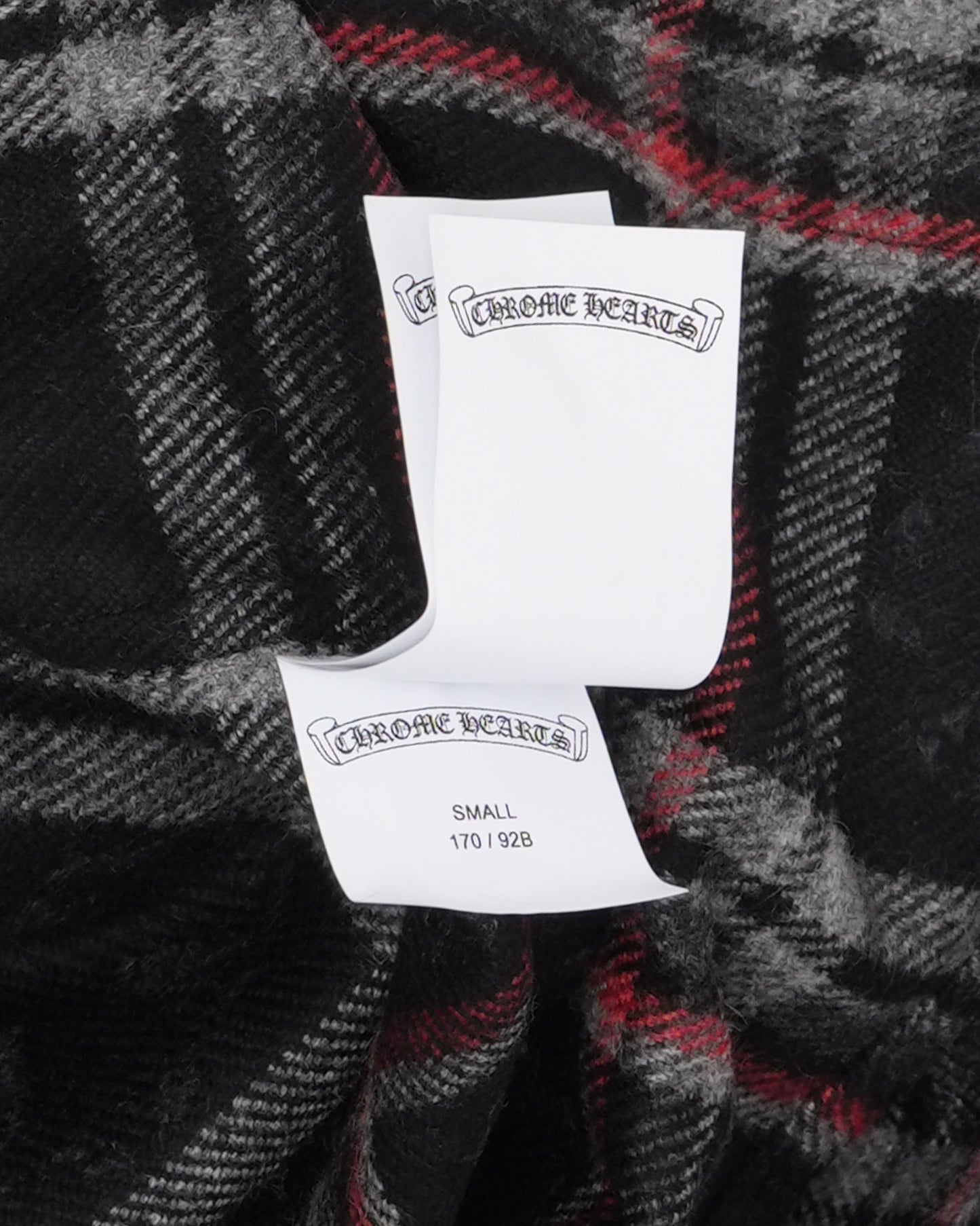 Gas Station Plaid Cashmere Cross Patch Loose Ends Flannel Shirt