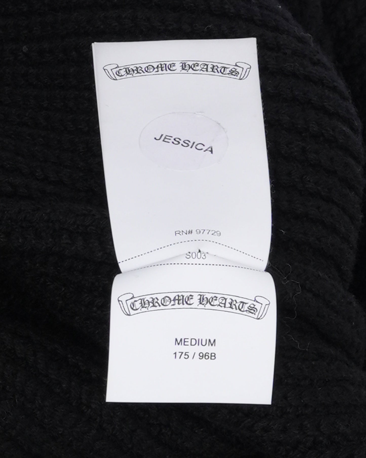 Cashmere Cross Patch Sweater