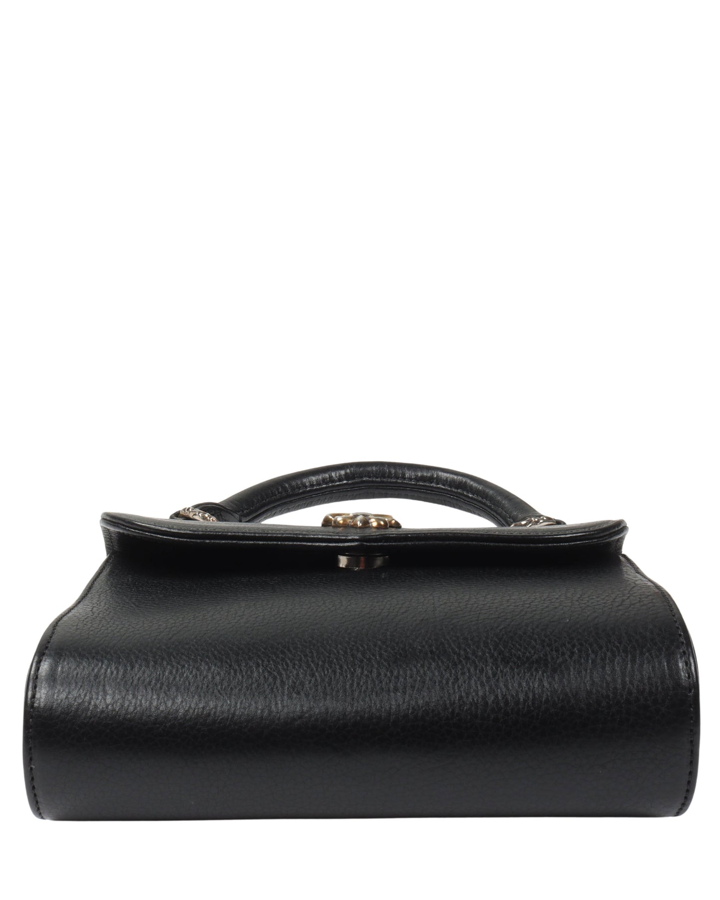 Leather Fleur de Lis Mini Bag