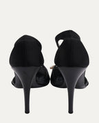 Satin Heels With Pearl Detail