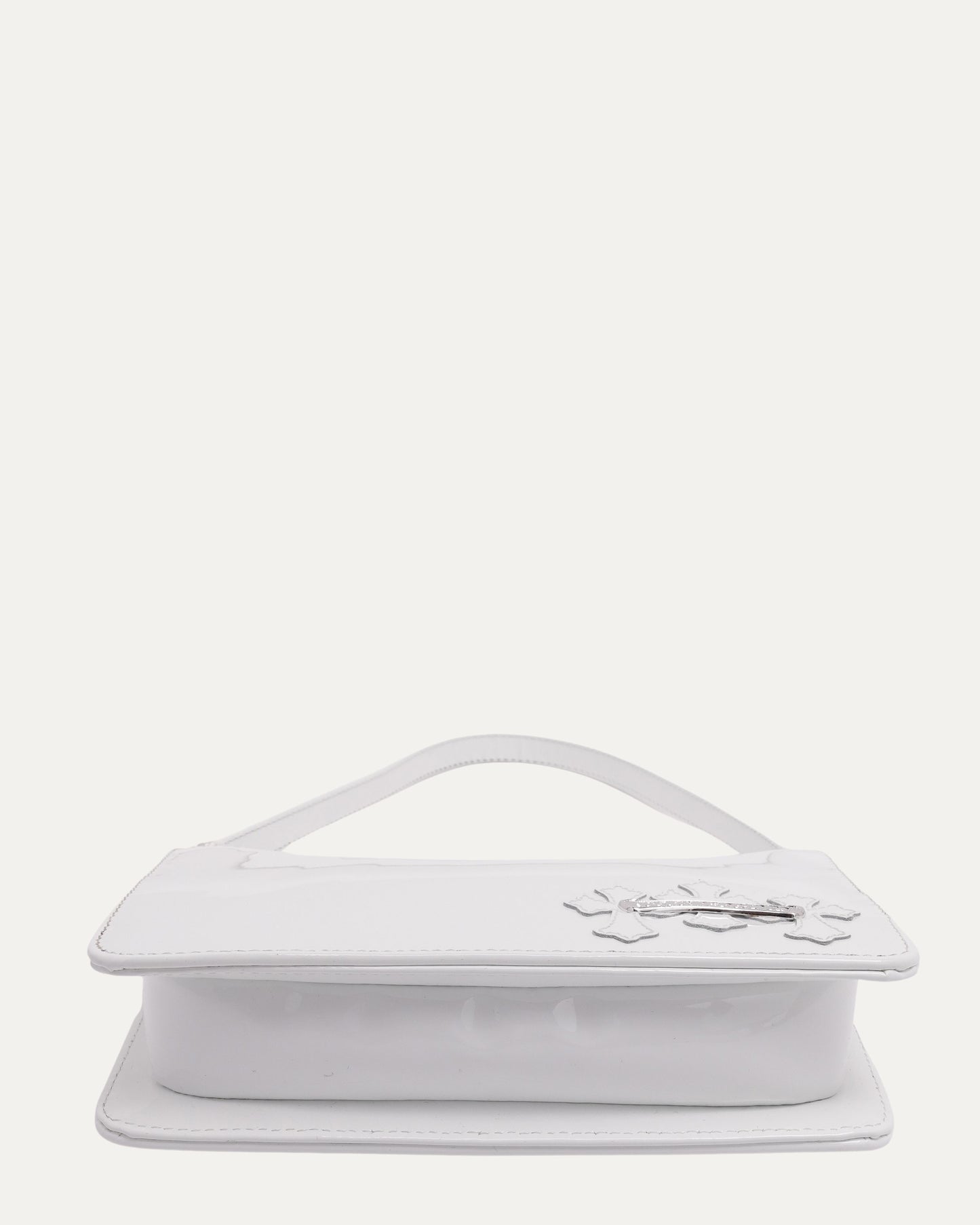 Patent Leather Cemetery Cross Patch Night Bag