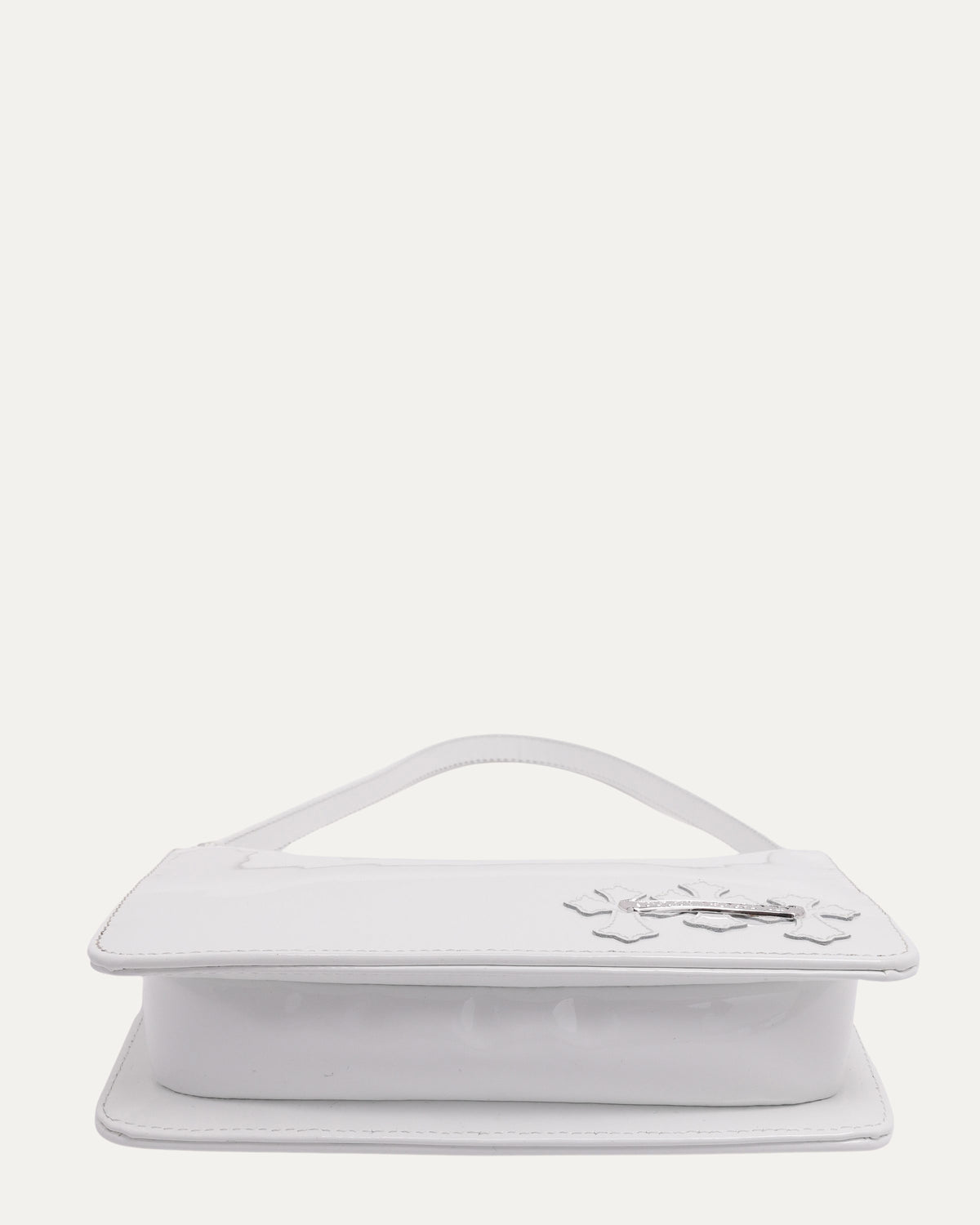 Patent Leather Cemetery Cross Patch Night Bag