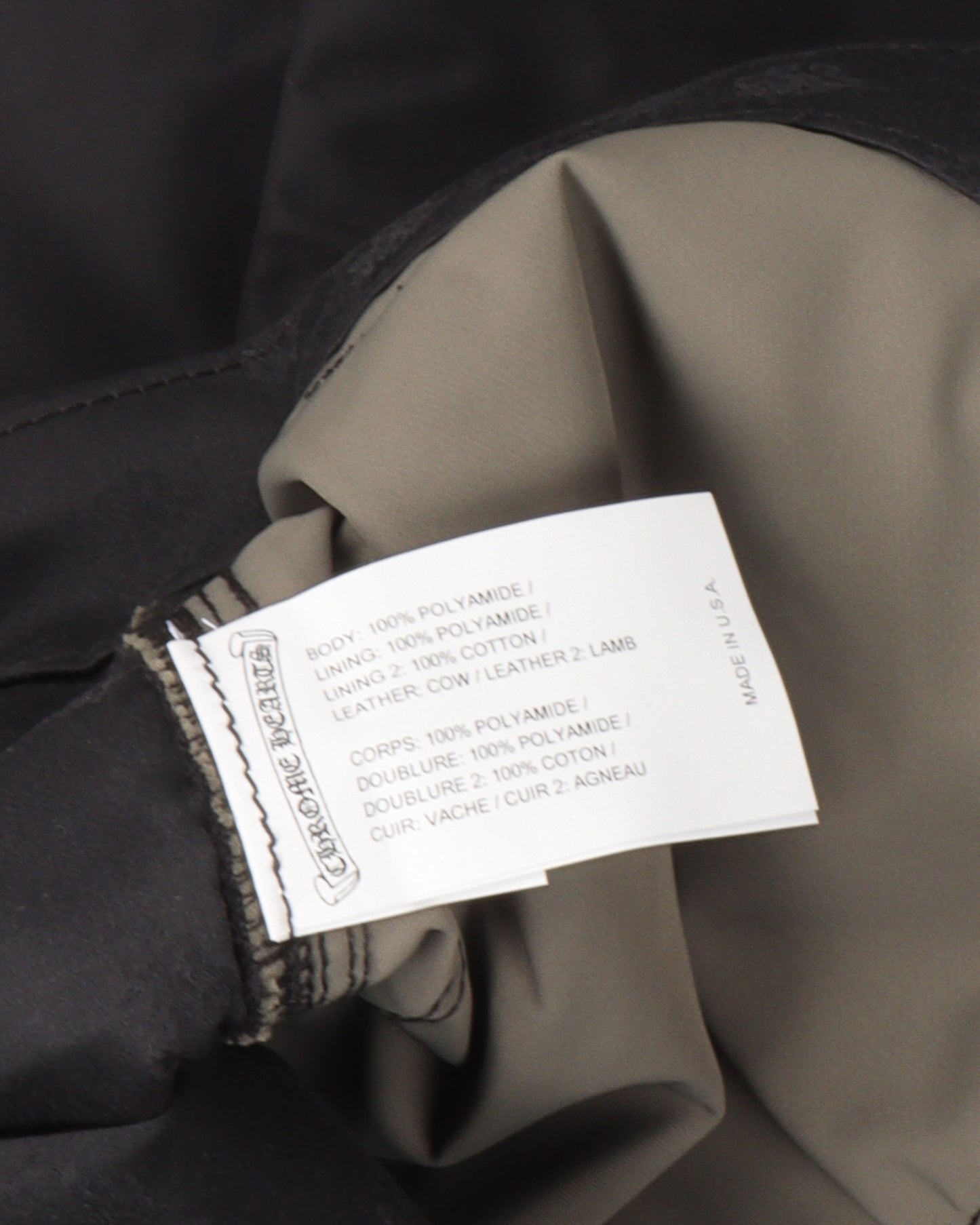 Leather Double Knee Nylon Carpenter Pants