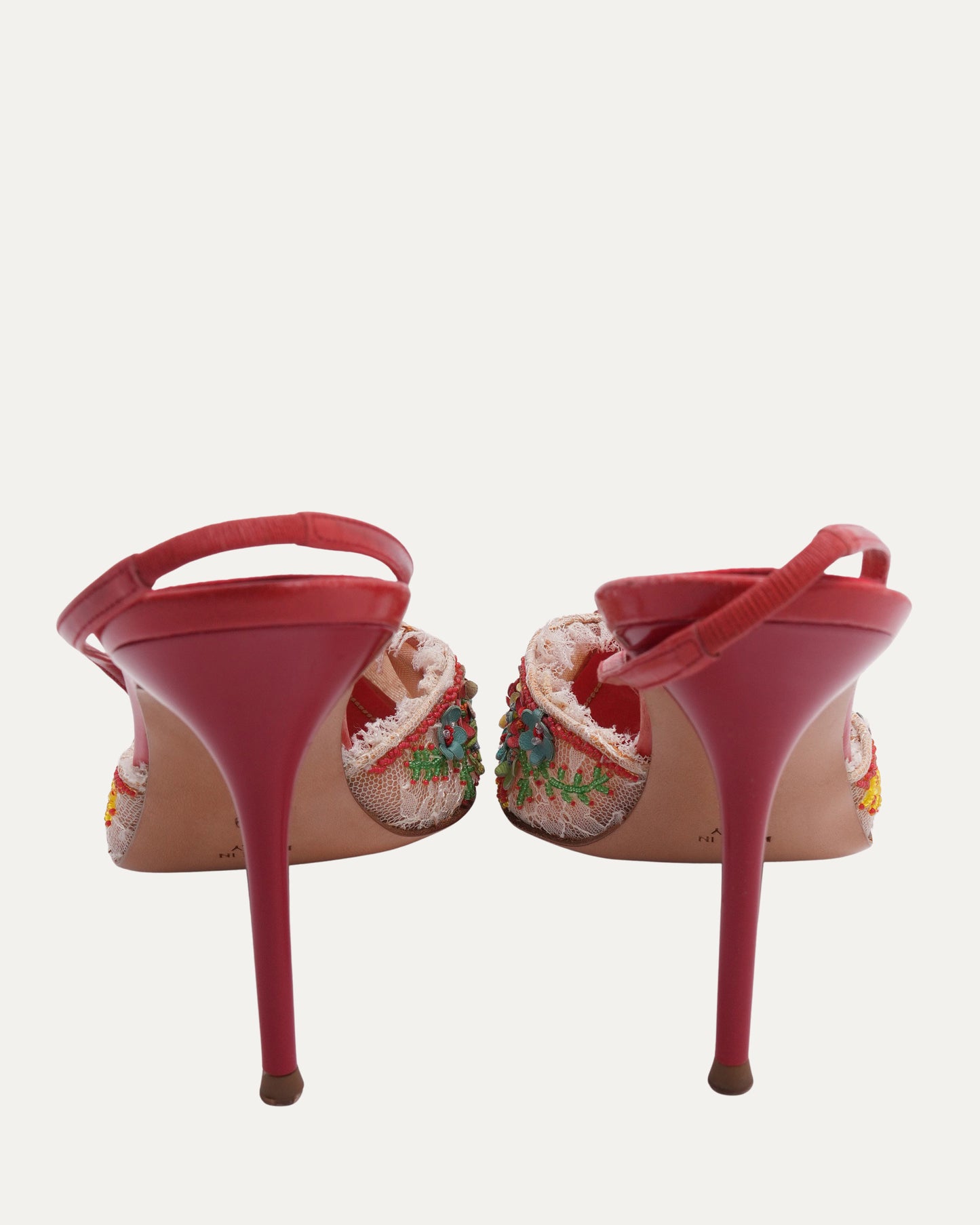 Vintage Floral Heels