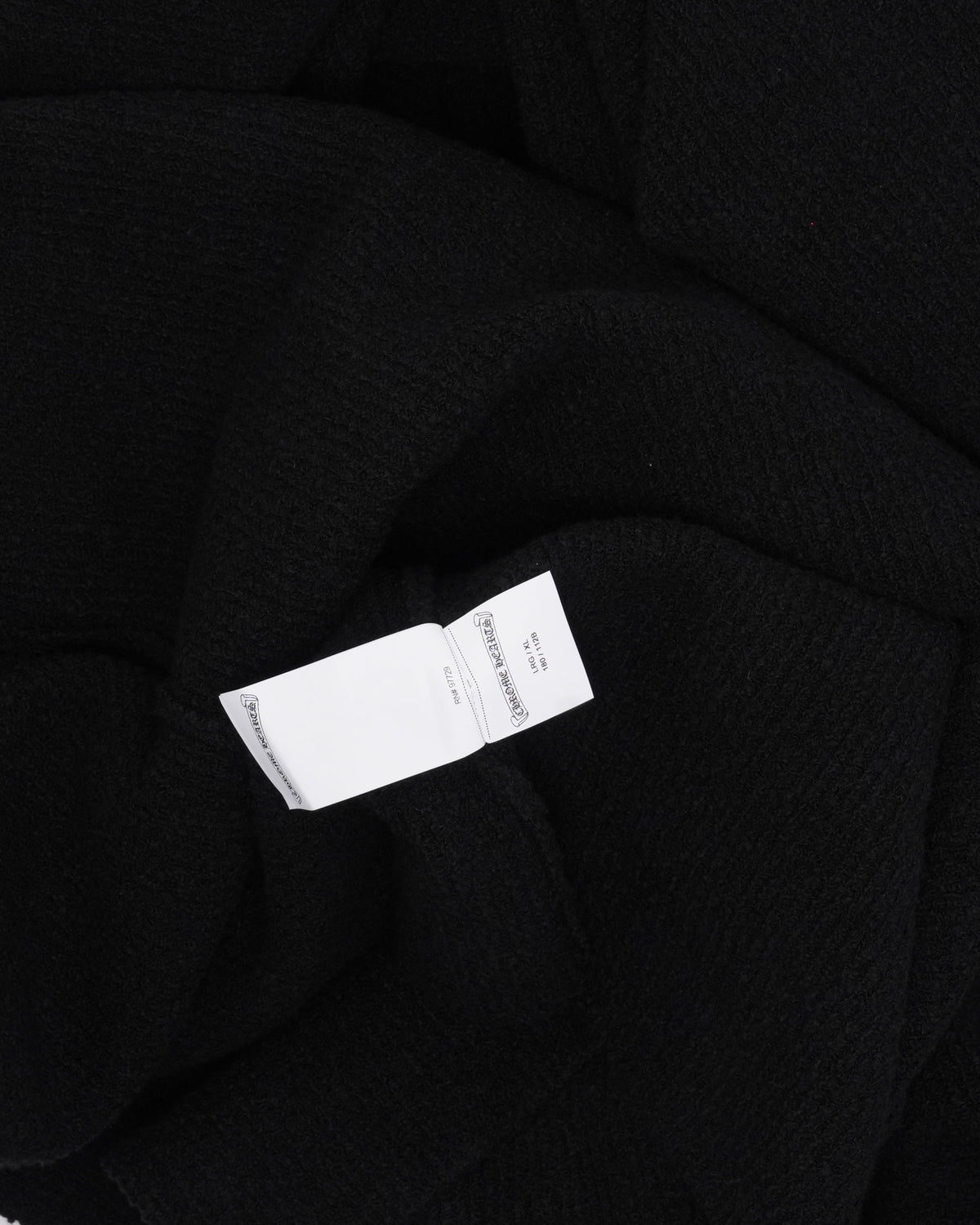 Pony Hair Cross Patch Hooded Cardigan