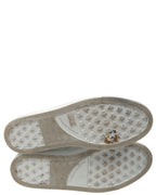 Dagger Embellished Slip-On Leather Sneaker