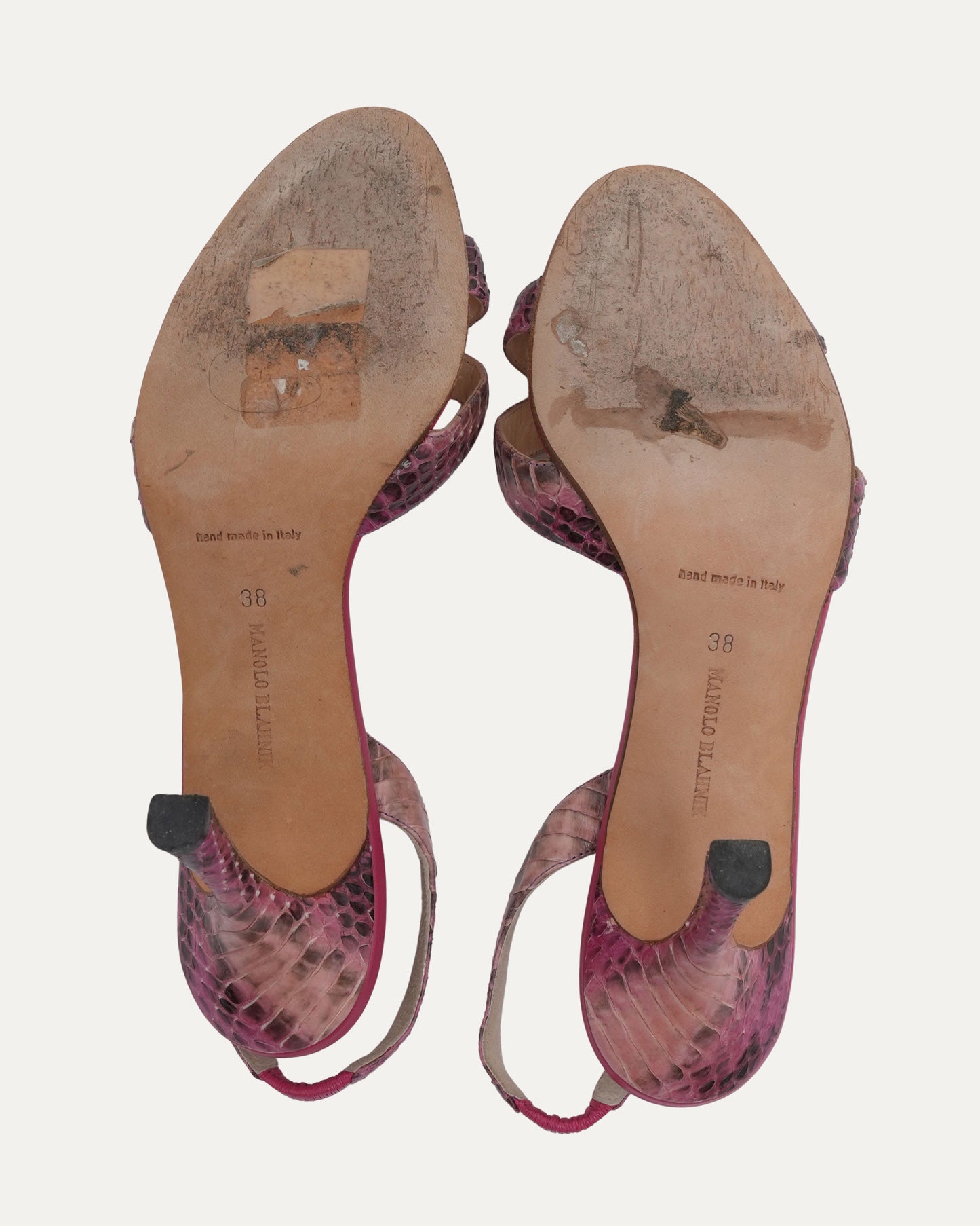 Python Slingback Sandals