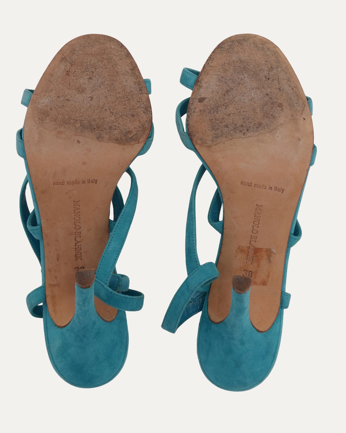 Suede Multi Strap Heels