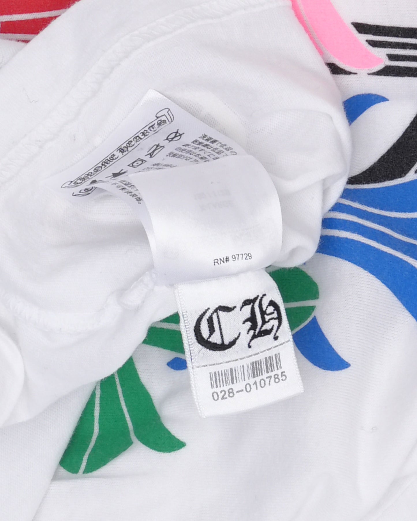 Multicolor Cross Long Sleeve Pocket T-Shirt