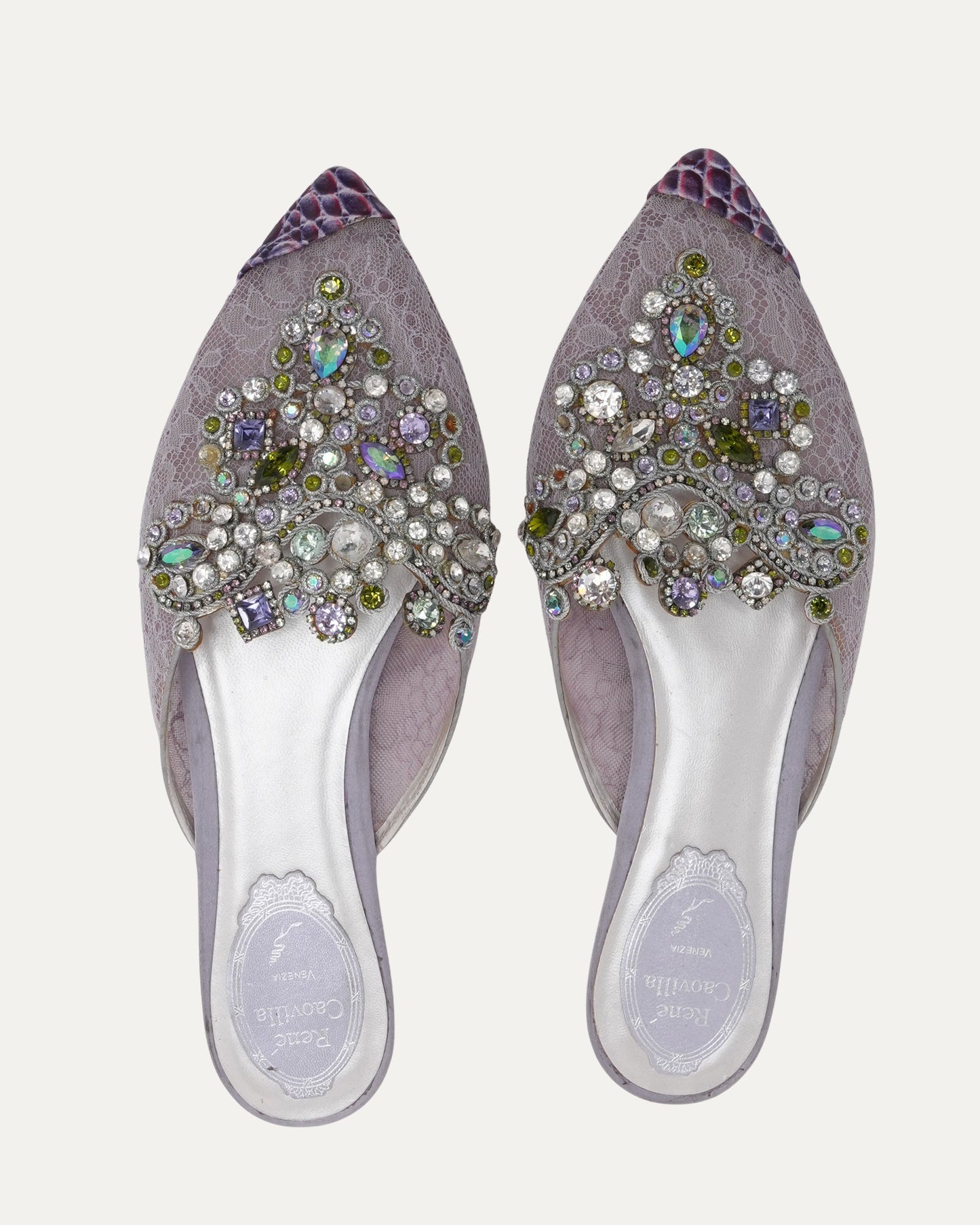 Jewel Embellished Mules