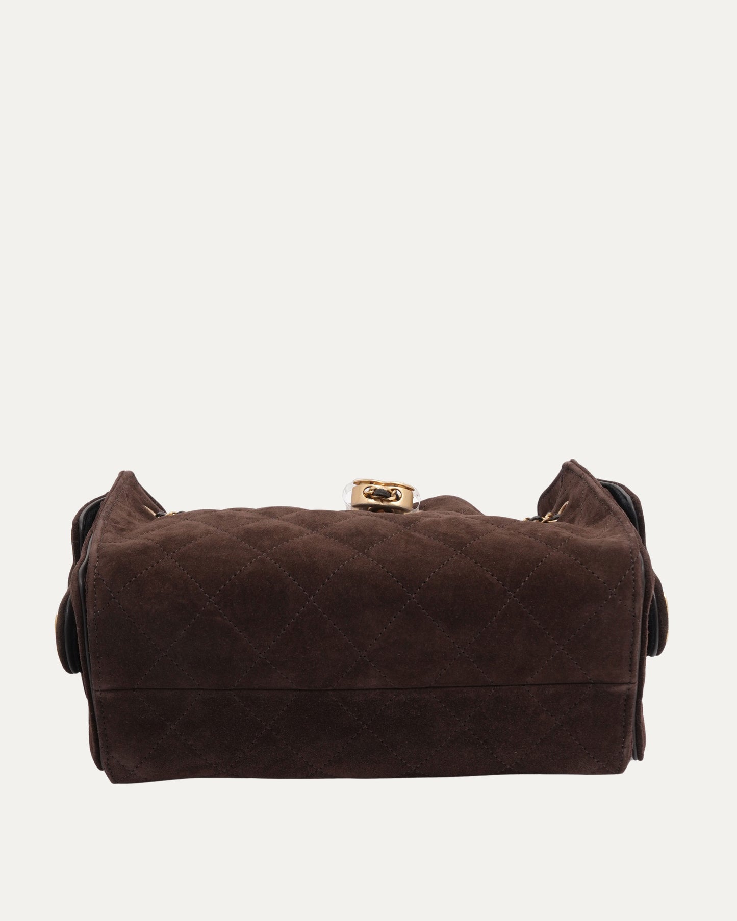 Suede Leather Quilted Mini 25 Hobo Bag