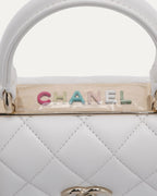 Quilted Leather Top Handle Bag