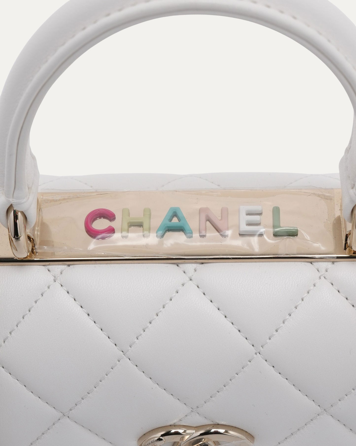 Quilted Leather Top Handle Bag