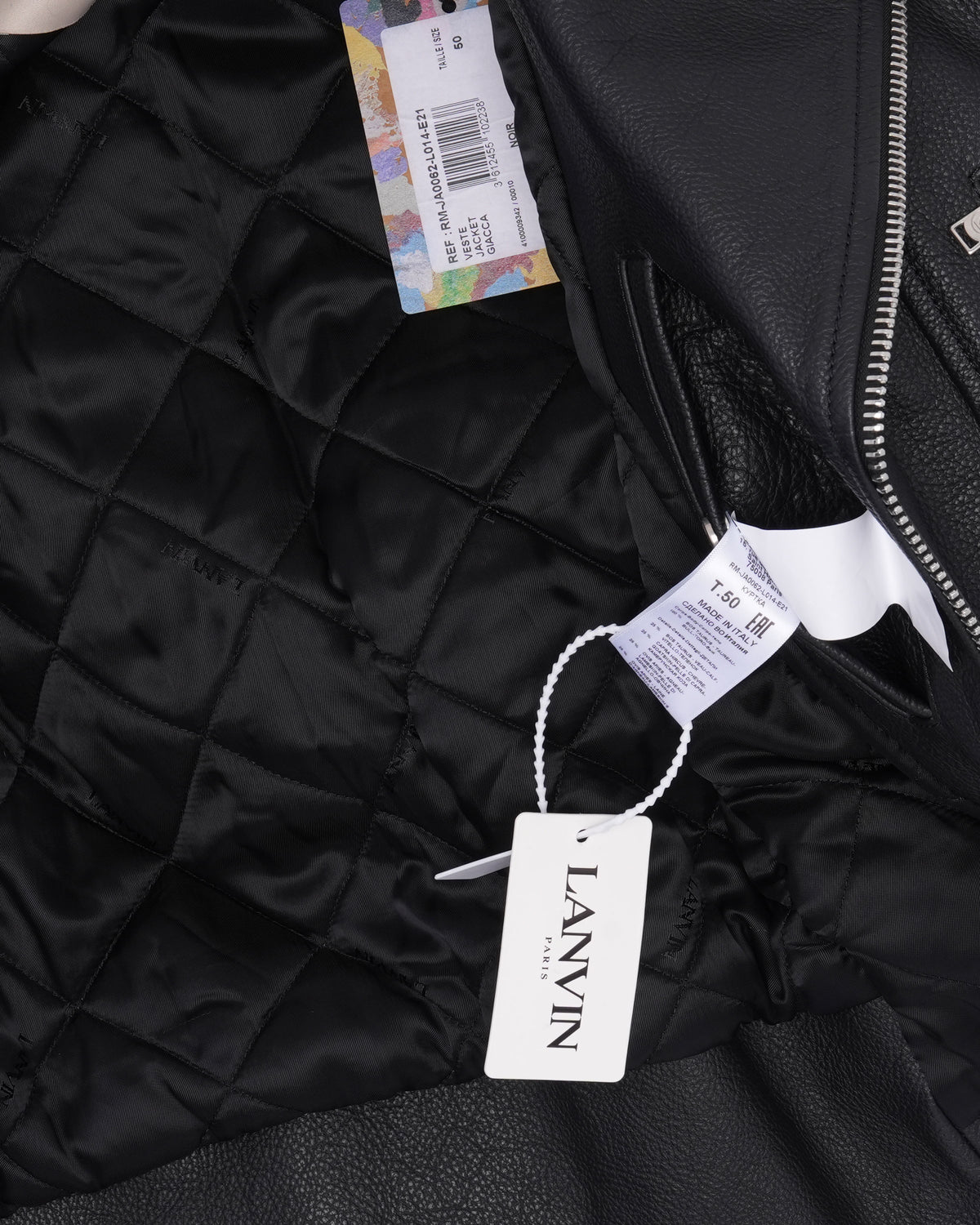 Gallery Dept. G and L Patch Studded Leather Biker Jacket