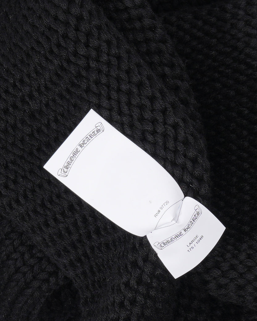 Cashmere Cross Patch Roll-Neck Sweater