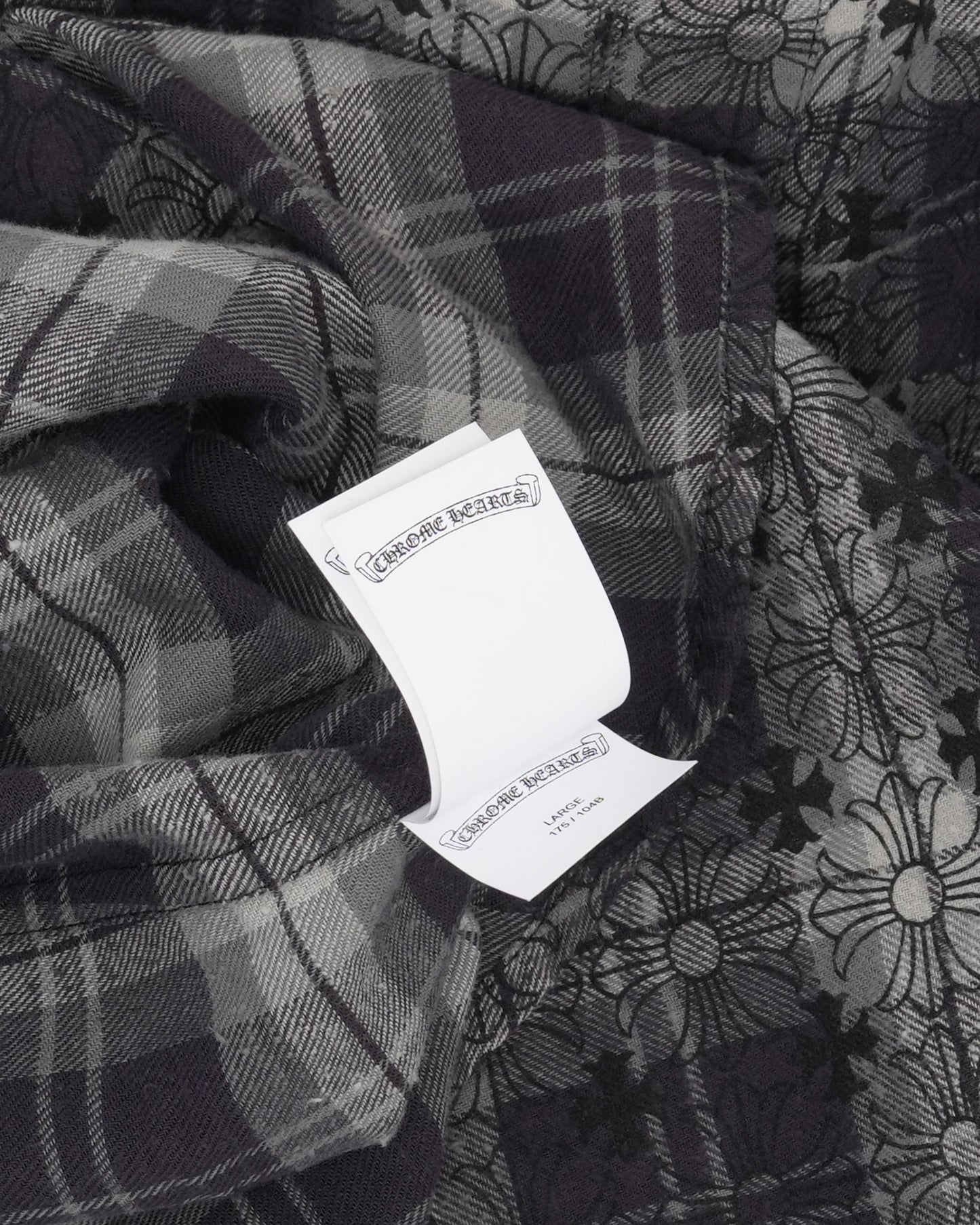 Monogram Cross Patch Loose Ends Flannel Shirt