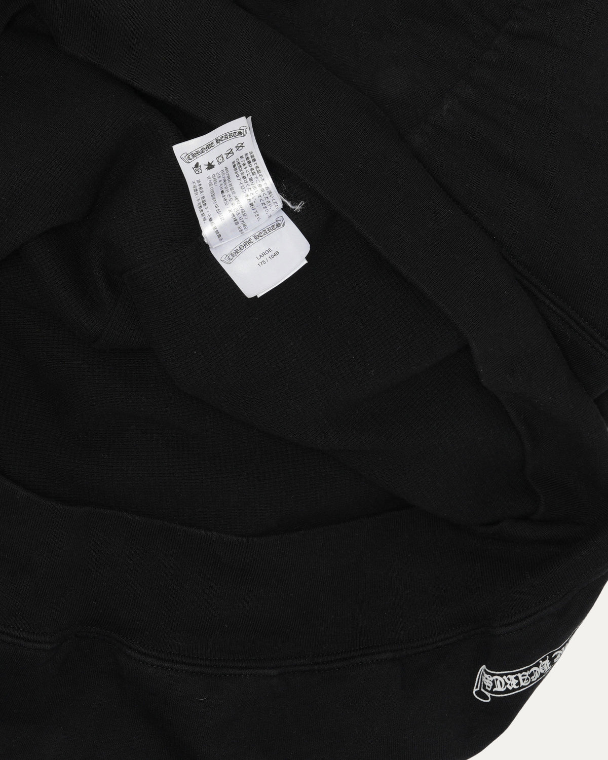 Thermal Lined Vertical Logo Zip Up Hoodie