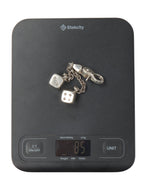 Silver Dice Keychain Clip