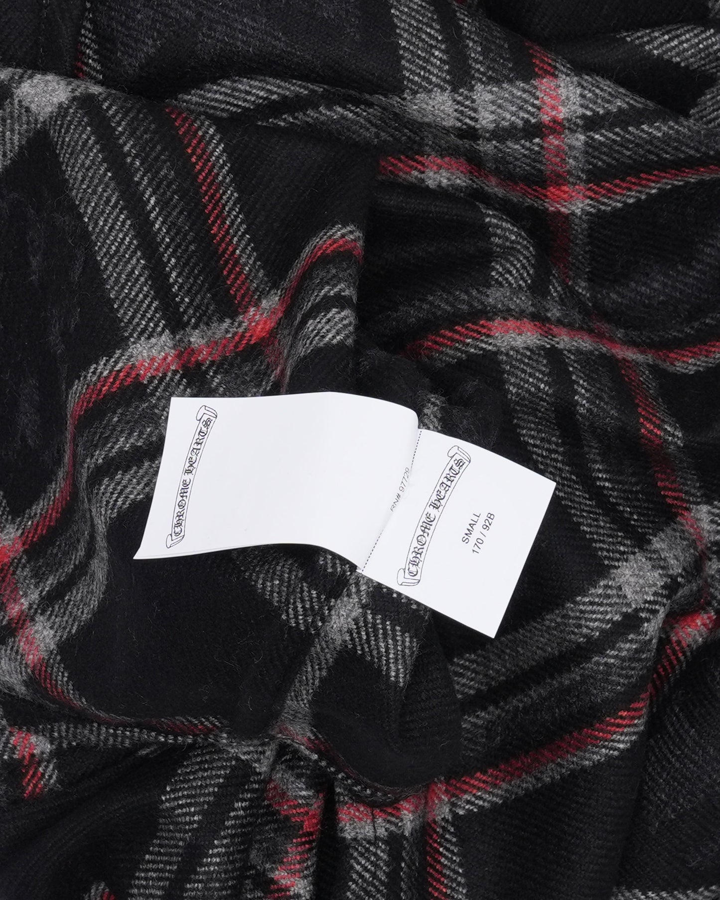 Gas Station Plaid Cashmere Cross Patch Loose Ends Flannel Shirt