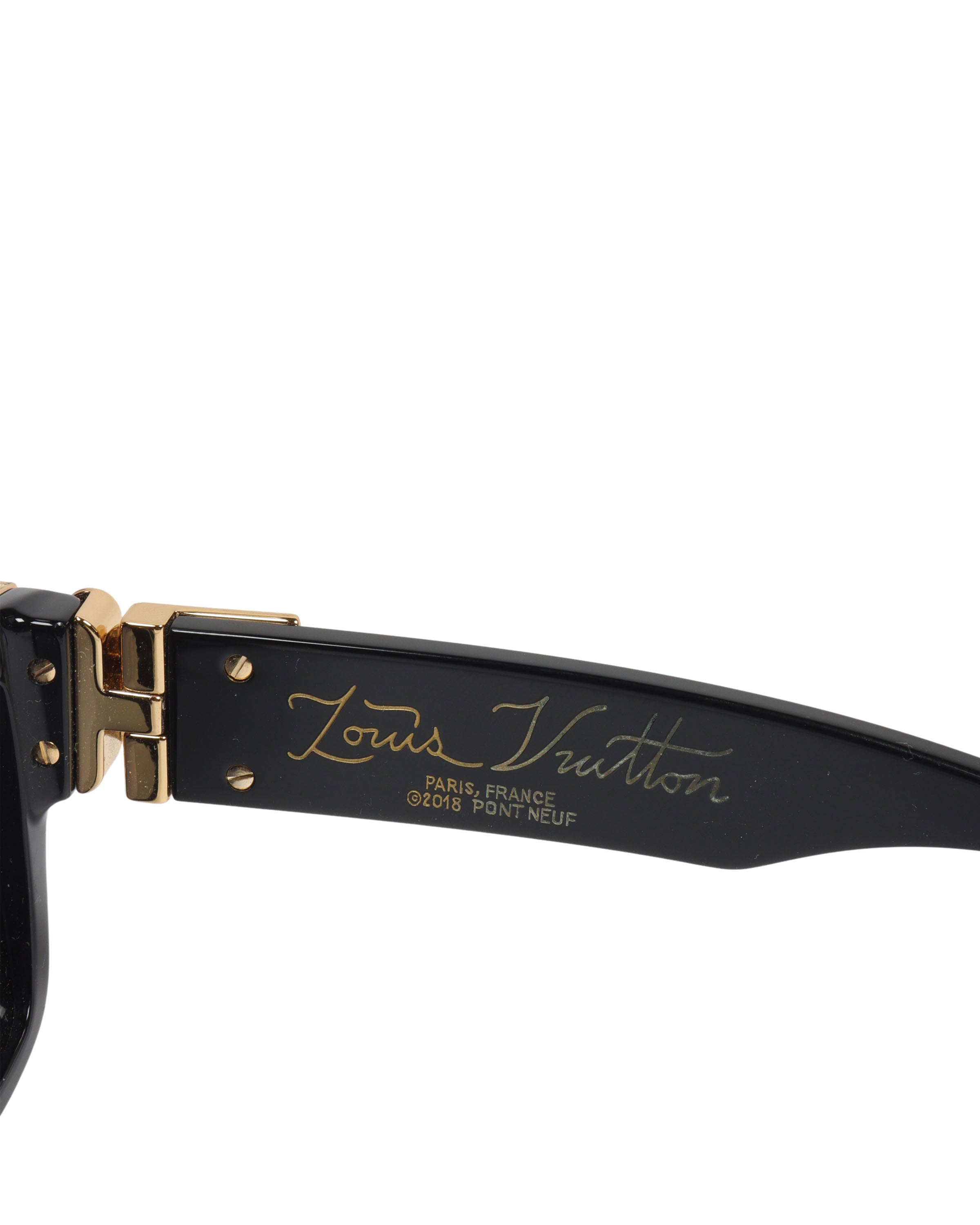 Louis Vuitton Gold Plated/ Grey Gradient Z0098W Millionaire