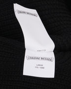 Cemetery Cross Patch Ribbed Crewneck Sweater