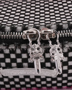 Houndstooth Pony Hair Jewelry Case