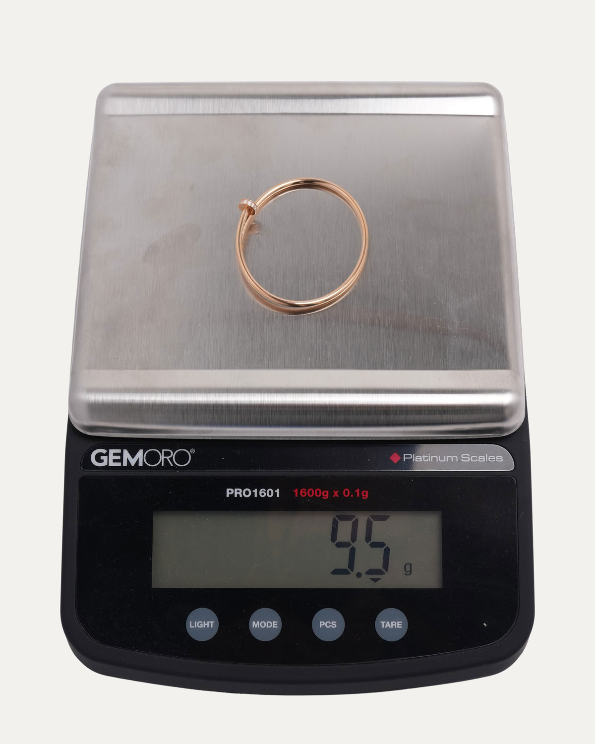 Gold and Diamond Nail Bracelet