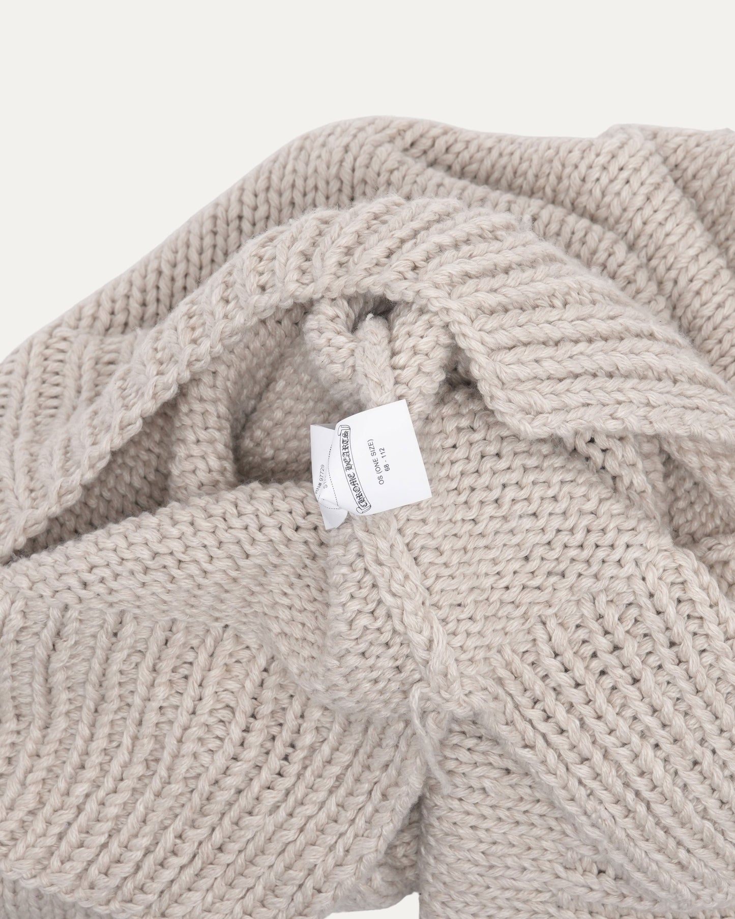 Cross Patch Oversized Cashmere Striped Sweater