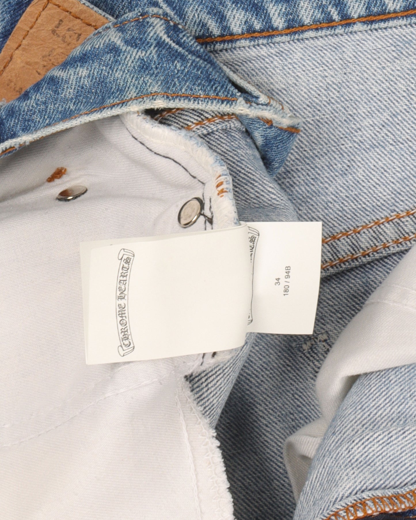 Matty Boy Hand Painted Cross Patch Jeans