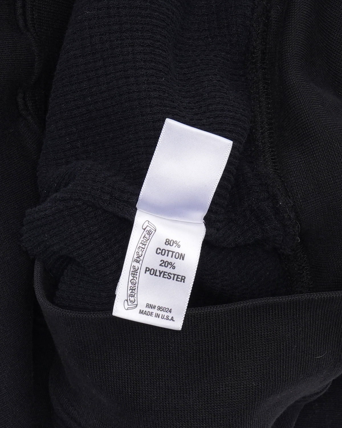 Vintage Scroll Logo Thermal Zip-Up Hoodie