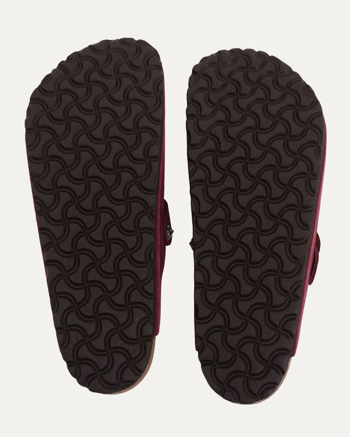 Cross Embellished Birkenstock Boston Suede Mule