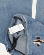 Cross Patch Fleur Knee Flared Jeans