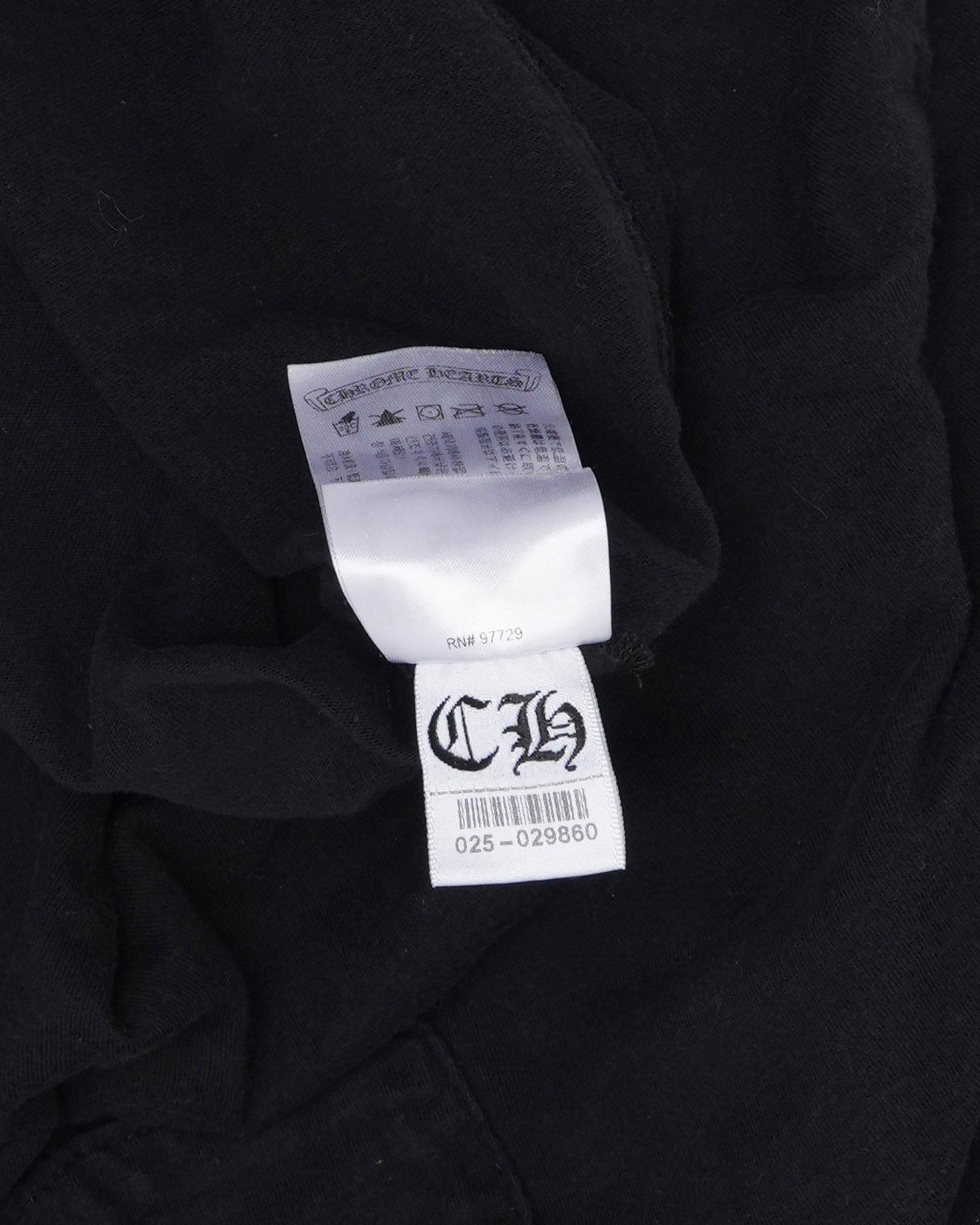Neck Logo Cross Long Sleeve Pocket T-Shirt