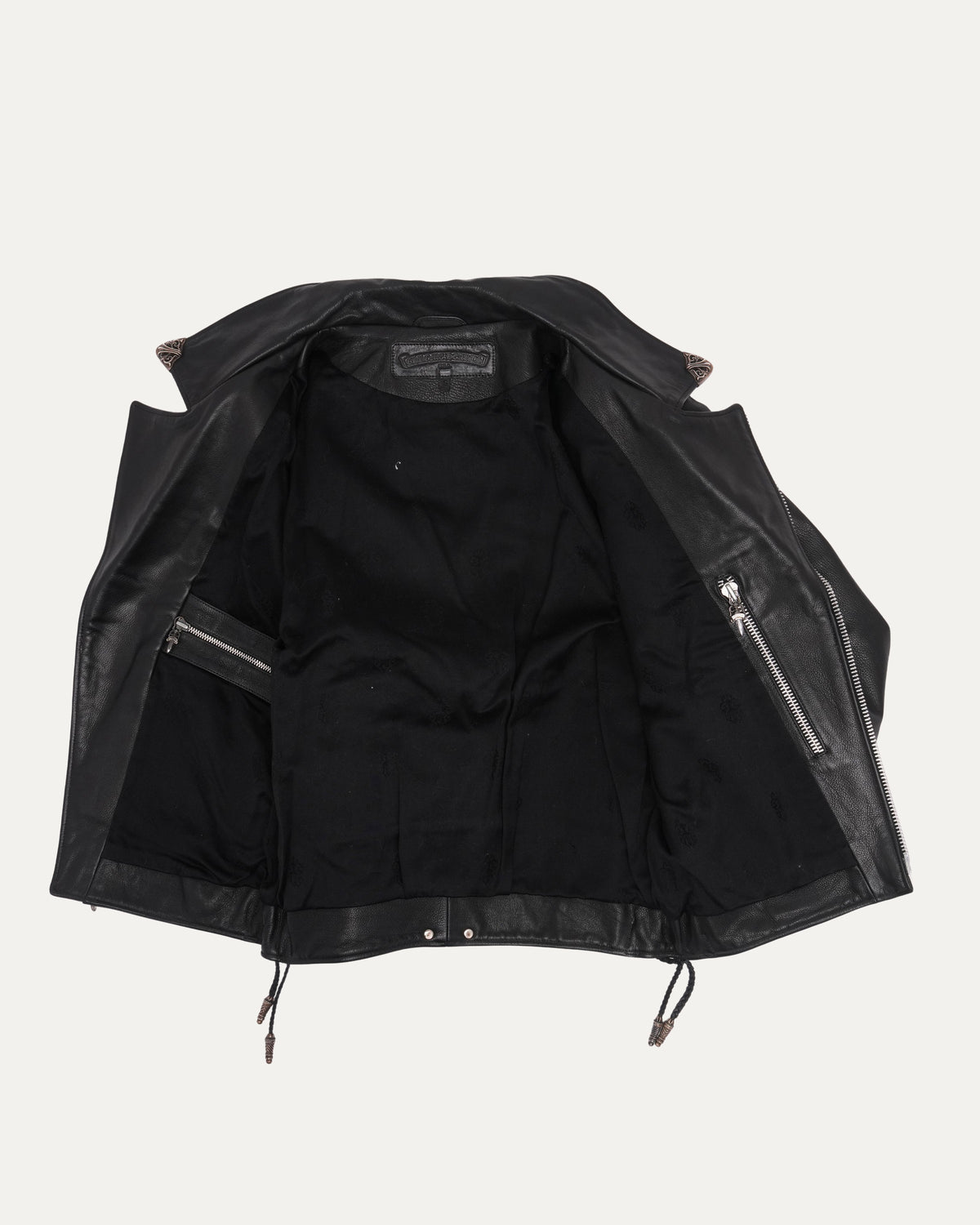 Fleur Embellished JJ Dean Leather Jacket
