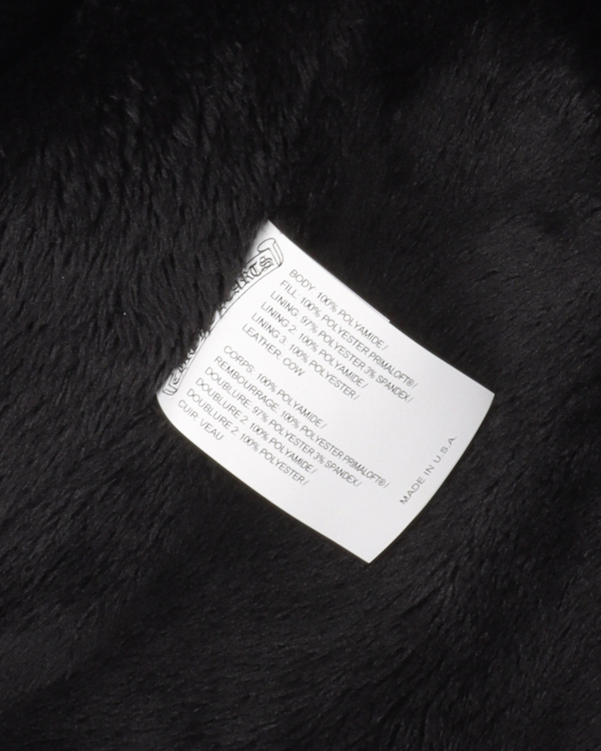 Faux Fur Lined Cemetery Cross Patch Racing Jacket