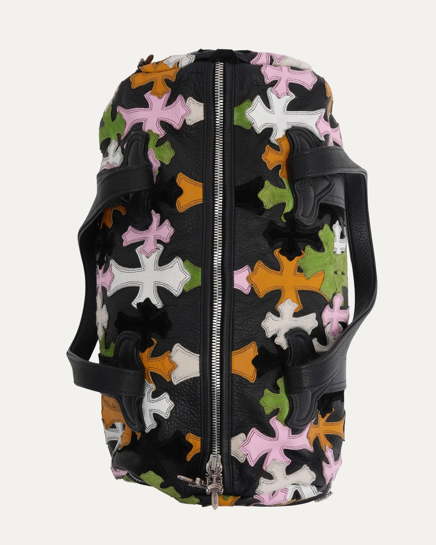 Multicolor Cross Patch Duffle Bag