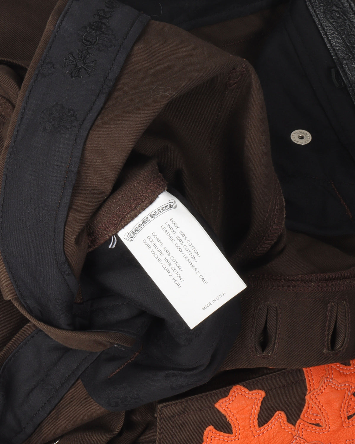 Double Knee Cross Patch Carpenter Pants