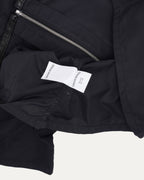 Nylon Leather Sedated Zipper Shirt