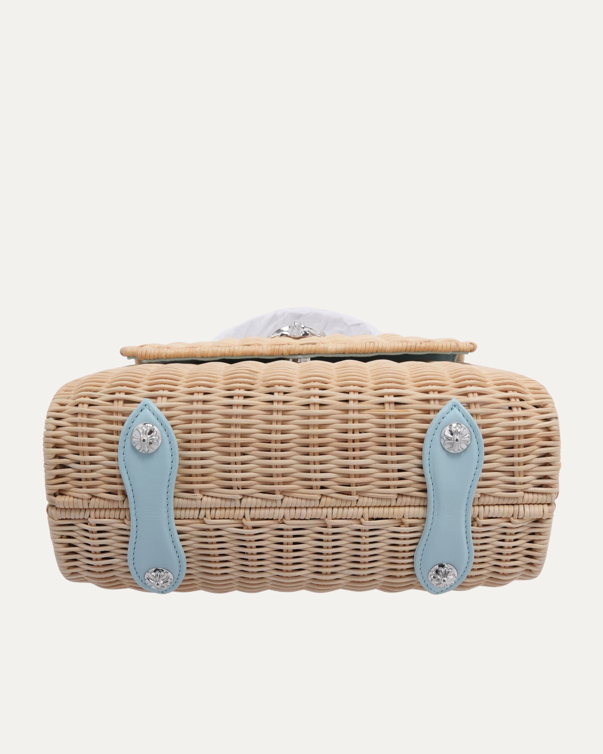 Chrome Hearts Blue Woven Raffia Dolly Bag – Justin Reed