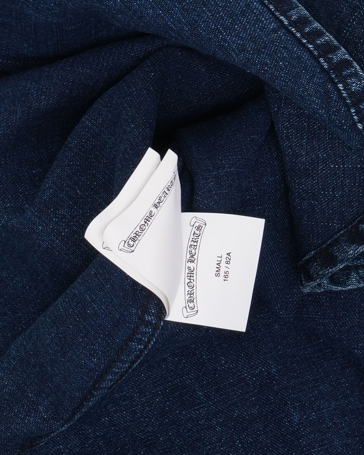 Cross Patch Loose Ends Denim Shirt