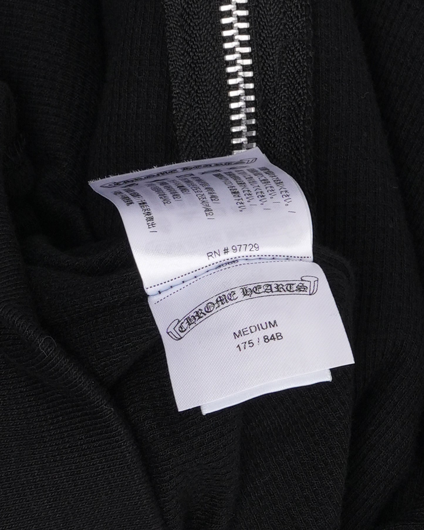 Paris Exclusive Beaded Horseshoe Logo Thermal Zip Up Hoodie