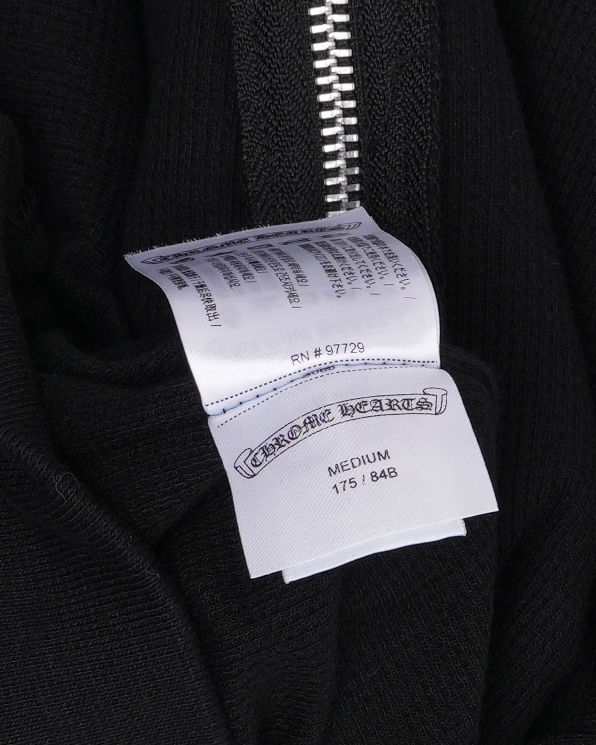 Paris Exclusive Beaded Horseshoe Logo Thermal Zip Up Hoodie